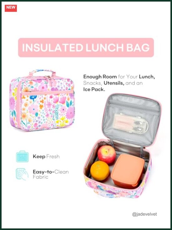 3PC Kids Backpack Set with Lunch Box and Pencil Case for School